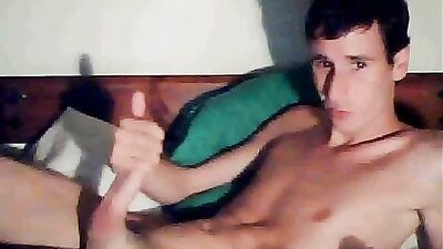 Young Spanish Boy with Huge Cock: Solo Wanking on Cam