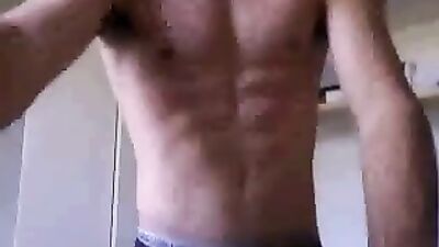 SPANISH FOOTBALLERS LIVE WEB-CAM SESSION - A HOT, YOUNG SPANIARD PLAYS WITH HIMSELF ONLINE!