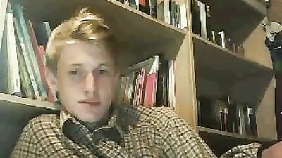 Web-Cam Cumshot! British Boy Next Door