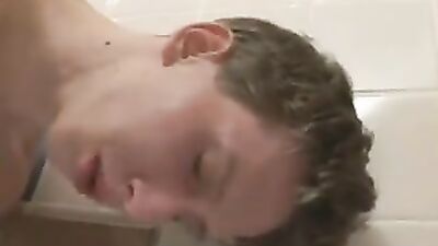 Bare Busty Boys in Dirty Bathroom: Dextrous Gay Tube Action!