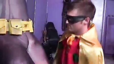Gay Fetish Batman and Robin Part 2 - Double Penetration!