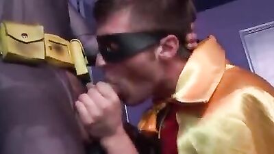 Gay Fetish Batman and Robin Part 2 - Double Penetration!