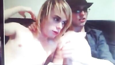 Gay Porn Video: Blond Boy Sucks Straight Friends Cock!