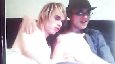 Gay Porn Video: Blond Boy Sucks Straight Friends Cock!