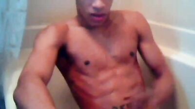 Gangbang Web-Cam: Rub-A-Dub-Dub (Hot Guy Wanks And Cums)