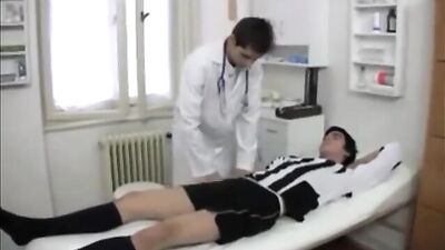 Gay Porn Fever! - Hot Doctor Sucks and Barebacks with Pretend Soccer Player