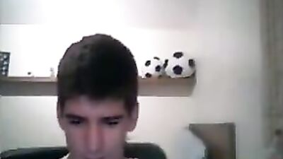 Boy wanks after soccer