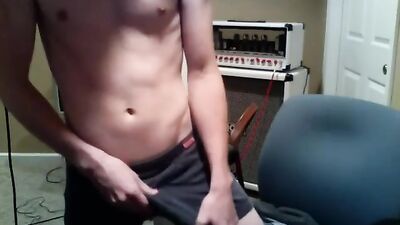 Gay Porn Guitar Players Web-Cam Solo Show