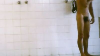 Gay Shower Dude: No Cum Left Behind!