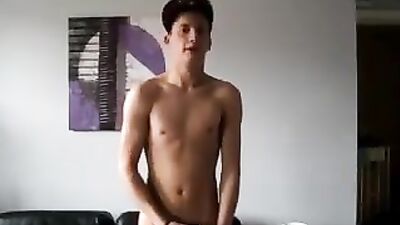 Young Twinks Naked Masturbation - Slim Boy Cums Hard