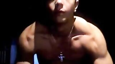 Muscle Web-Cam Show Off
