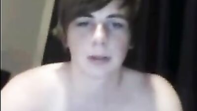 Web-Cam Cumshot Delight with Beautiful Boy Ass!