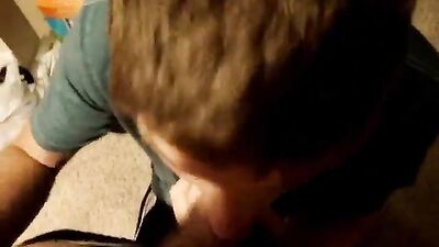 Gay College Stud Sucks Cocks!