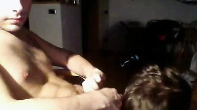 Young Hunks Get Wild: Cumshot Surprise!