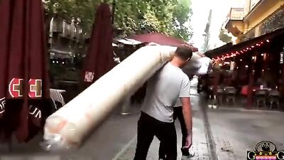 Two friends have bareback sex - Exploring new heights of pleasure