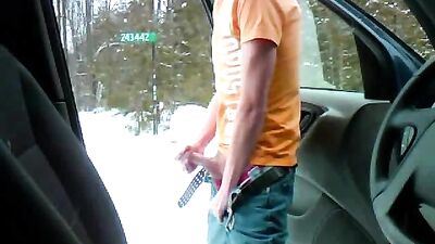 Jacking by my car: Amateur Cum Shots Solo - A Gay Porn Video Full of Lust and Desire