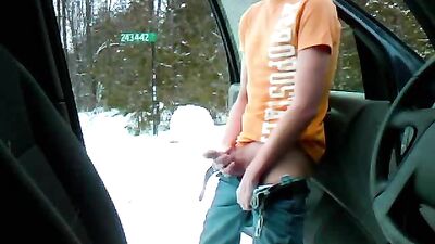 Jacking by my car: Amateur Cum Shots Solo - A Gay Porn Video Full of Lust and Desire
