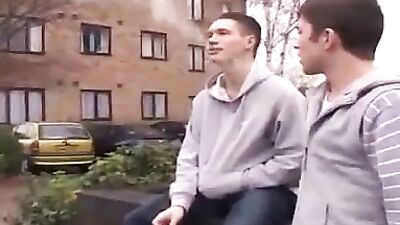 Skater Threesome: Bareback Group Sex