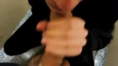 Restroom Cum Shots Oral Adventure!