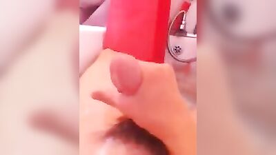 Hot Bath and Cum Shot - A Solo Cumshot Experience