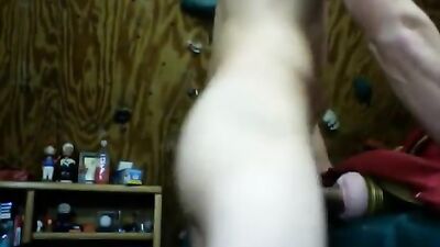 Gay Porn: Hung Fit Young Guy Pounds Fleshlight!