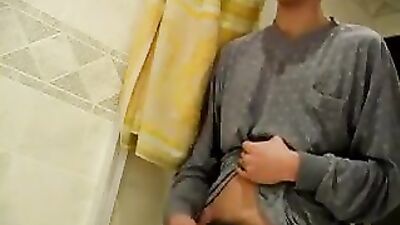 Studly Cum Dripper: Bathroom Cam Sessions!