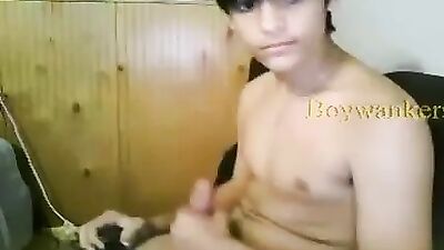 Young Stud Explodes with Cum! - Interracial Amateur Solo