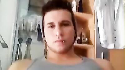 Pierced and Pumped: A Web-Cam Solo for Gay Porn Lovers!