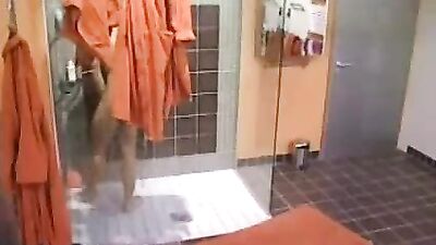 Old shower transformed into hot steamy action - Solo Gay Porn!