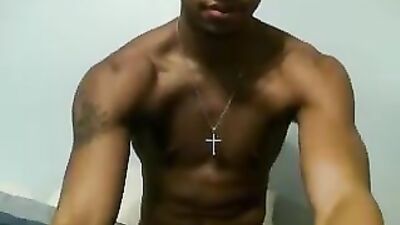 Athletic Sexc Male: Amateur Black Solo Explosion!