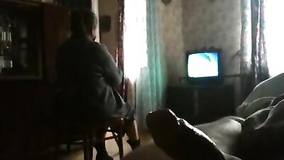 Grandmas Web-Cam Cum Shots: A Home Sick Schoolboy Adventure!