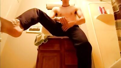 Twink Jerks Hard Cock And Fingers Tight Ass: Amateur Cum Shots Big Cocks!