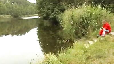 Sperm Ki*dz By The Pond Porn: Bareback Cum Shots!