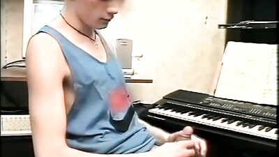 Classic Solo Handjob Boys Porn Cums on Glass Table