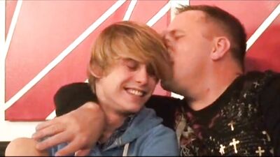 Daddys Blond Twink Whore: Father and Step Son Cum Play