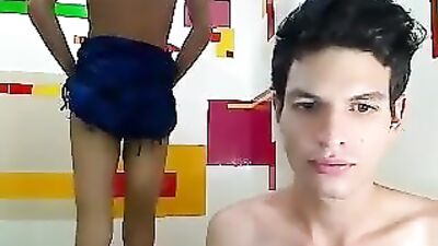 Latino Web-Cam Heat: Two Latinos on Fire!