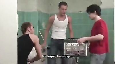 The Laundry Room: Bareback Group Sex Reignited!
