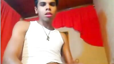 Gay Latino Handjob Web-Cam: Oscars Newest Adventure
