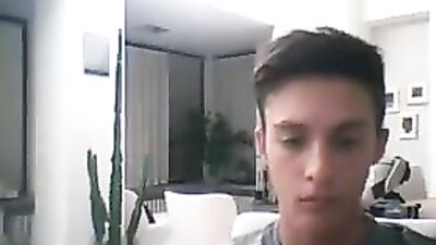 Handjob Euro Slash Cum: Slim Teen Excitement in Front of Webcam!