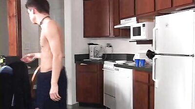Sex in the Kitchen: Oral Fun Handjob Heats Up!