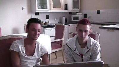 Young Goal Seekers: Two Amateurs Share an Oral Handjob!