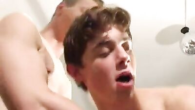 Gay Porn Action: Bareback Cum Shots with Towel Boy!