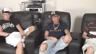 Three Friends Cum! - Gay Porn Video