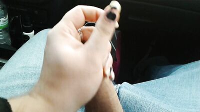 First Time Amateur Big Cocks on the Road - Wank while Driving