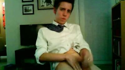 Amateur Web-Cam Solo: School Uniform - A Gay Porn Video