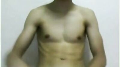 Asian Web-Cam Solo Delight with Hot Korean Big Cock Boy 2 clips!