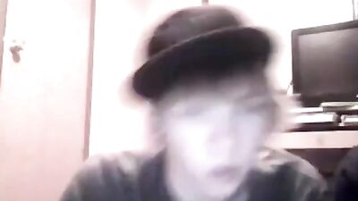 Euro Threesome: Web-Cam Blond Boys Handjob!