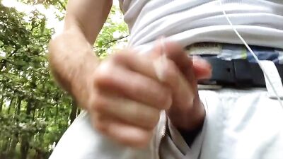 Teen Jerk-Off & Cumshot Outside Exposed - Public Voyeur