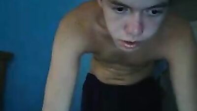 Young Blond Boy Nathan Masturbating: Web-Cam Handjob Excitement!