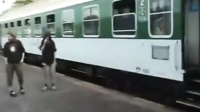 Train Riders Get Down & Dirty in Bareback Sexcapade!